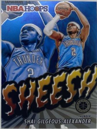 Shai Gilgeous-Alexander #15 Basketball Cards 2023 Panini Hoops Premium Stock Sheesh