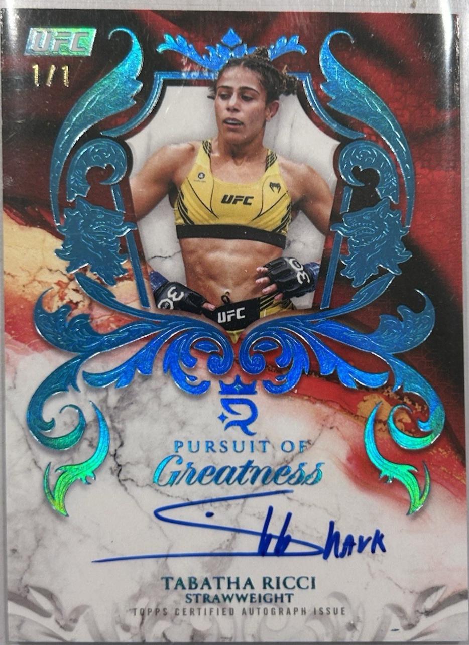 Tabatha Ricci [Platinum] #POG-TR Prices | 2025 Topps Royalty UFC ...