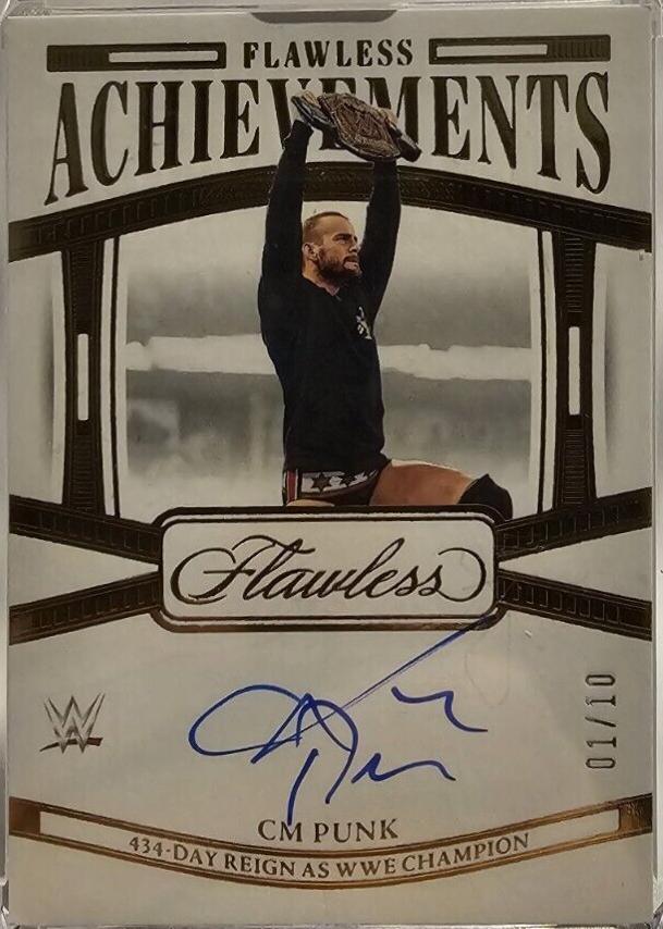 CM Punk #16 Wrestling Cards 2024 Panini Flawless WWE Achievements