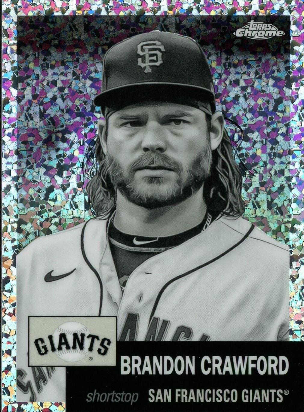 Brandon Crawford [Blue Mini-Diamond Refractor] #275