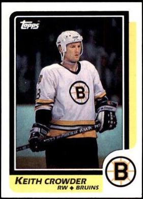 Keith Crowder #130 Hockey Cards 1986 Topps