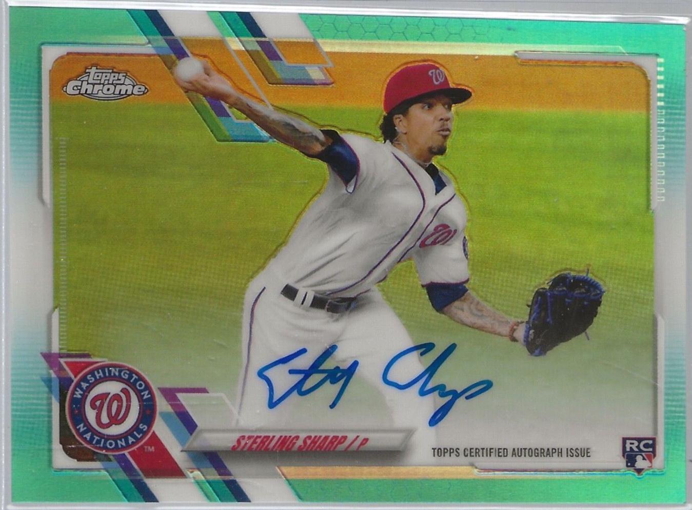 Sterling Sharp [Aqua Refractor] #RA-SSH
