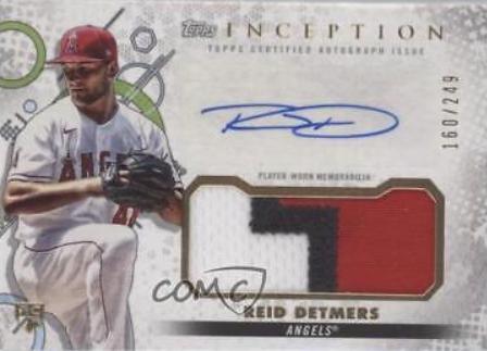 Reid Detmers #IAP-RDE Baseball Cards 2022 Topps Inception Autograph Patch