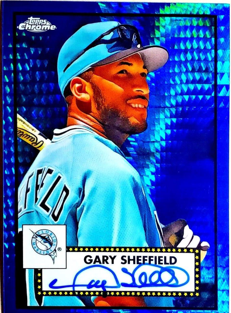 Gary Sheffield #PA-GS Baseball Cards 2021 Topps Chrome Platinum Anniversary Autographs