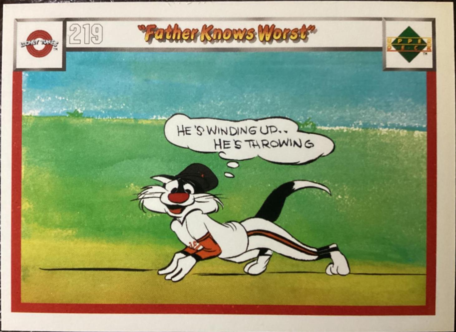 Father Knows First #219/234 Baseball Cards 1990 Upper Deck Comic Ball