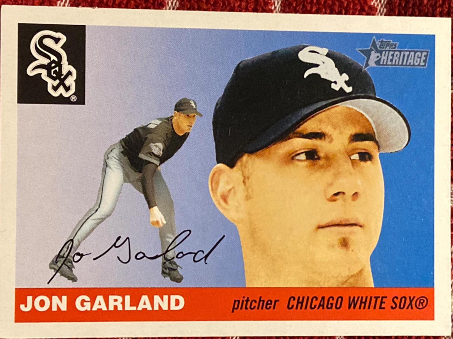 Jon Garland #29 Baseball Cards 2004 Topps Heritage