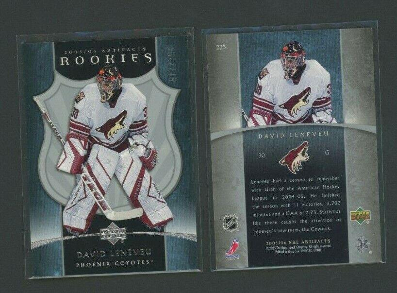 David Leneveu #223 Hockey Cards 2005 Upper Deck Artifacts