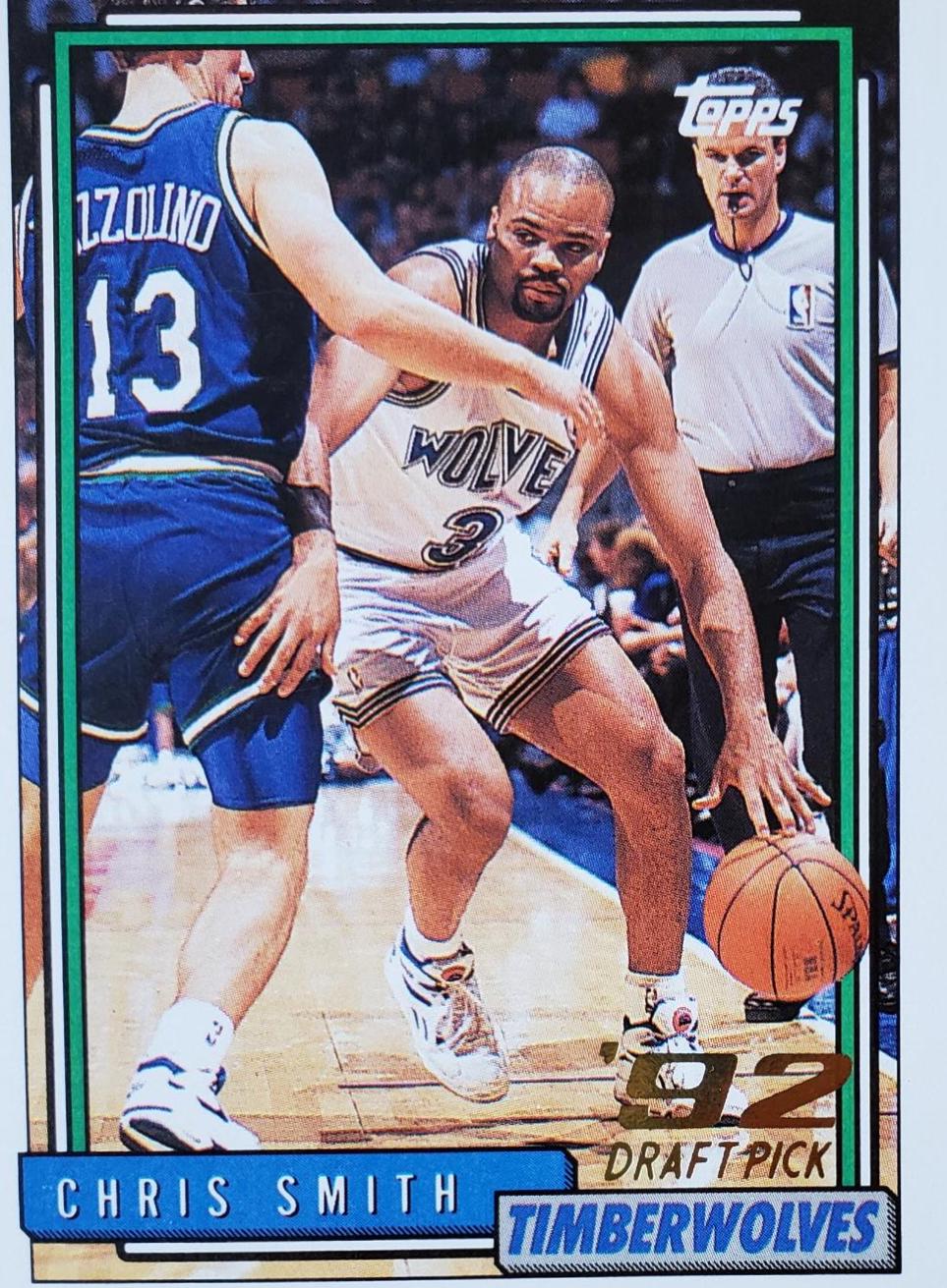 Chris Smith #244 Basketball Cards 1992 Topps