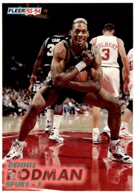 Dennis Rodman #378 Basketball Cards 1993 Fleer