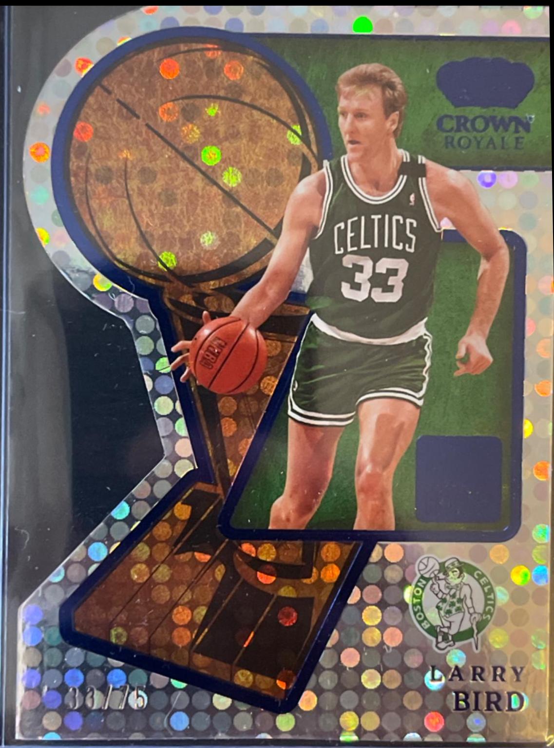 Larry Bird #2 Basketball Cards 2022 Panini Crown Royale Hand Crafted