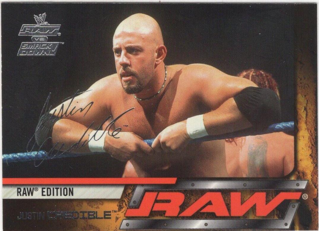 Justin Credible #49 Wrestling Cards 2002 Fleer WWE Raw vs Smackdown