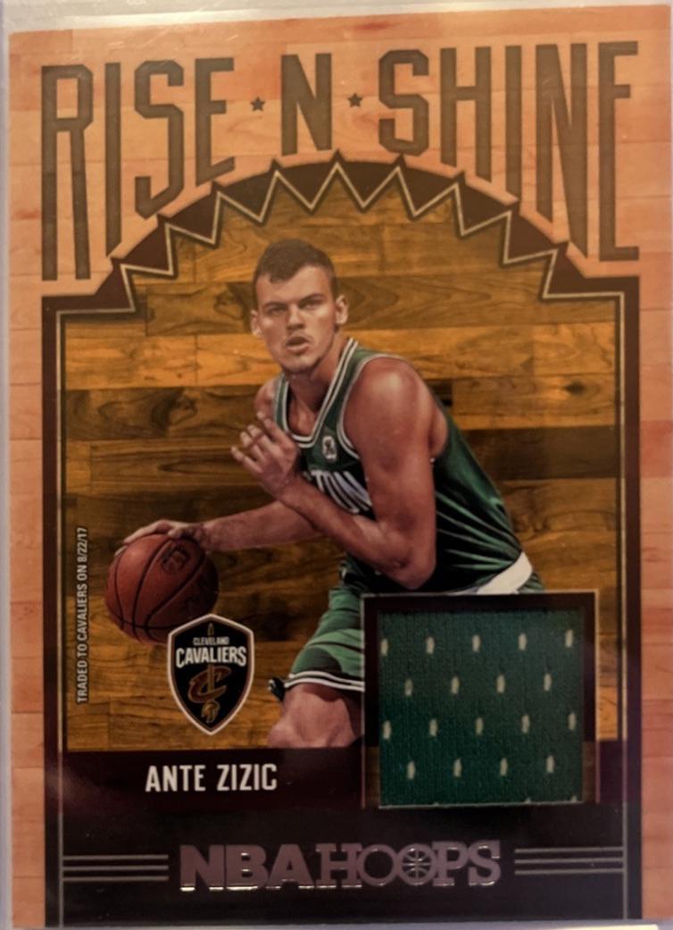 Ante Zizic #RS-AZC Basketball Cards 2017 Panini Hoops Rise N Shine Memorabilia