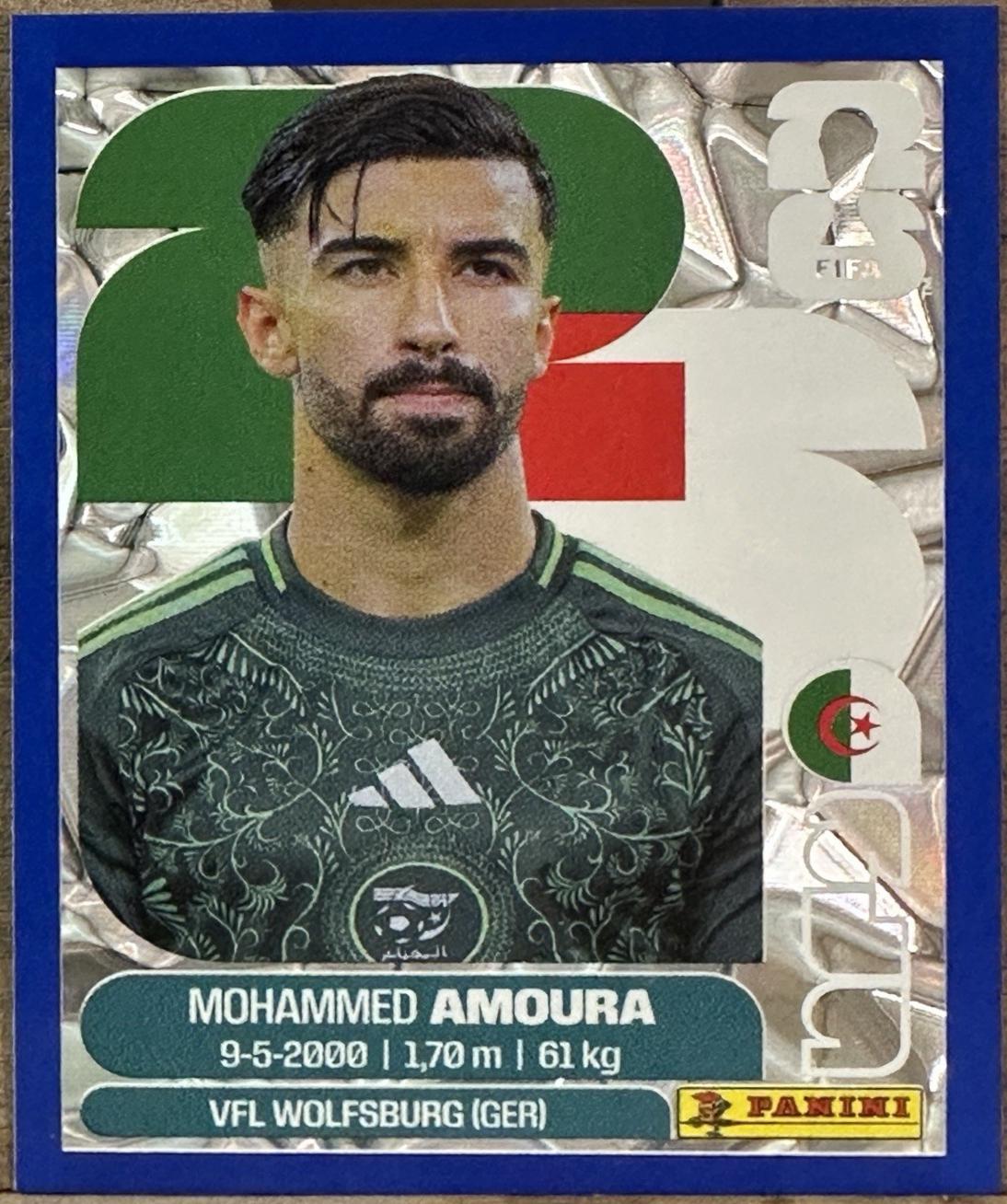 Mohammed Amoura [Blue Crumple] #ALG20