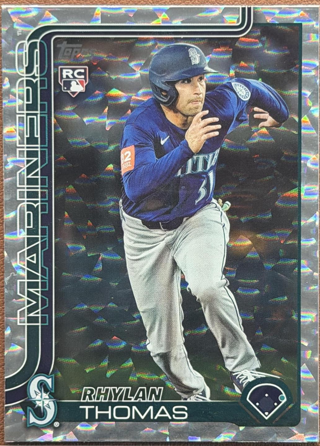 Rhylan Thomas [Silver Crackle Foil] #US196 Prices | 2025 Topps Update ...
