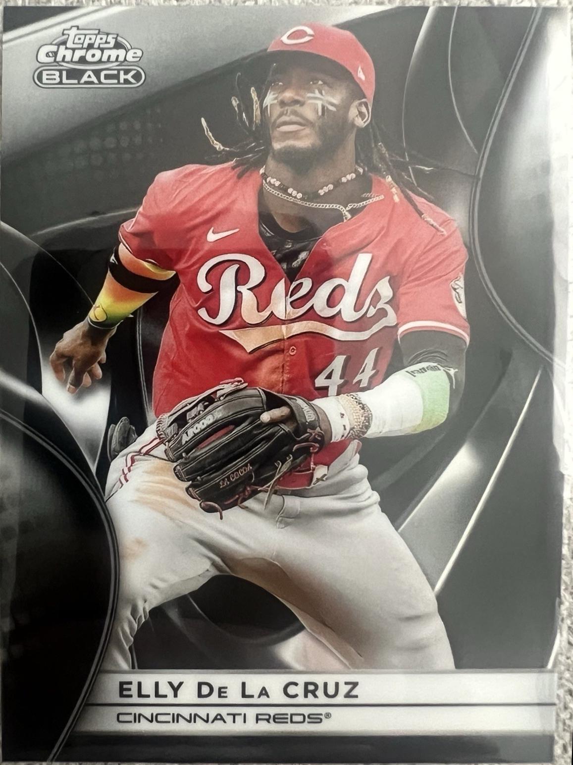 Elly De La Cruz #100 Baseball Cards 2025 Topps Chrome Black