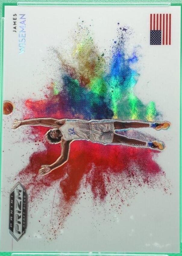 James Wiseman #CB-JW Basketball Cards 2020 Panini Prizm Draft Picks Color Blast