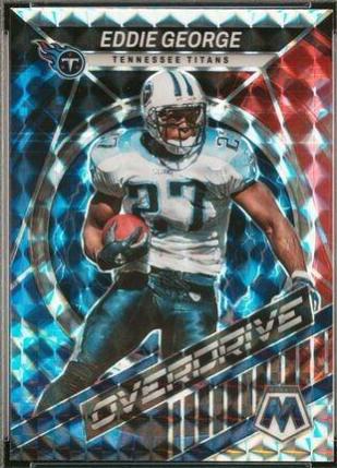 Eddie George #OS-10 Football Cards 2022 Panini Mosaic Overdrive