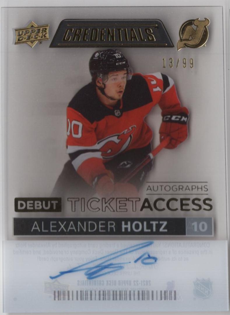 Alexander Holtz [Autograph] #DTA-AH