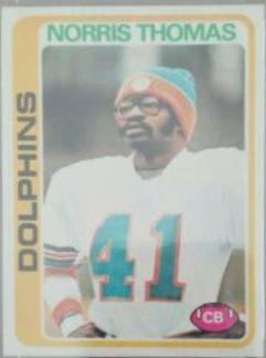 Norris Thomas #96 Football Cards 1978 Topps