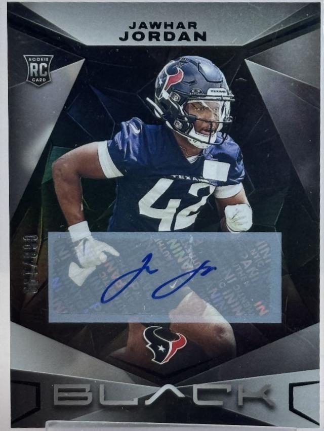 Jawhar Jordan #146 Football Cards 2024 Panini Black Rookies Autograph