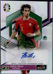 João Felix [Red Wave Refractor] #BCA-JF Soccer Cards 2023 Topps Finest Road to UEFA EURO Autograph Prices