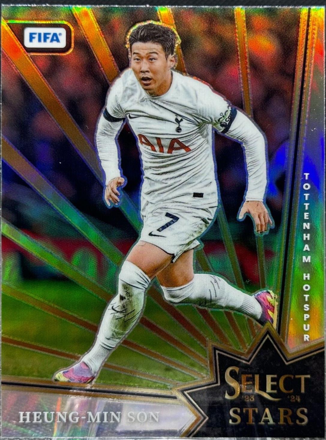 Heung-Min Son #7 Soccer Cards 2023 Panini Select FIFA Stars