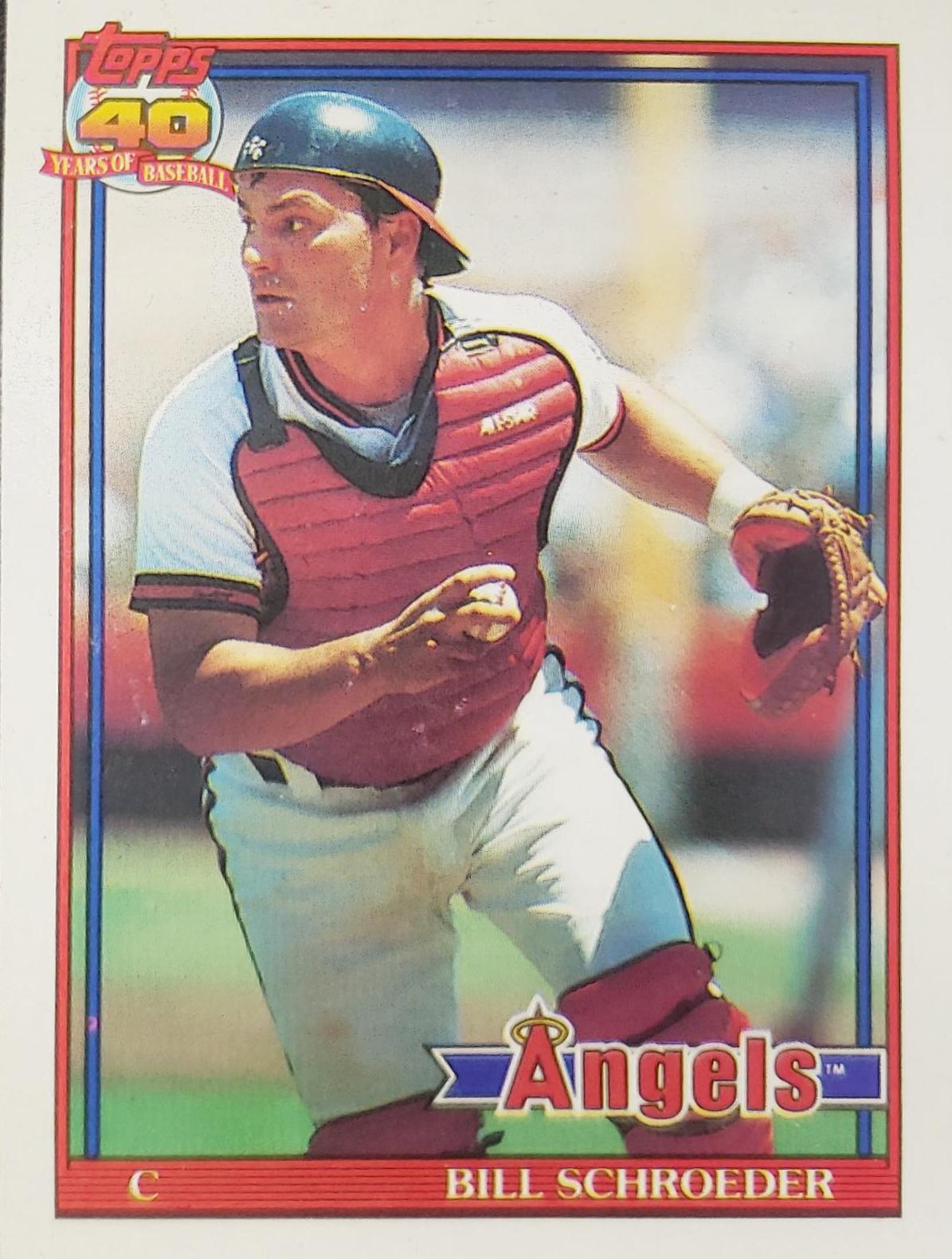 Bill Schroeder #452 Baseball Cards 1991 Topps