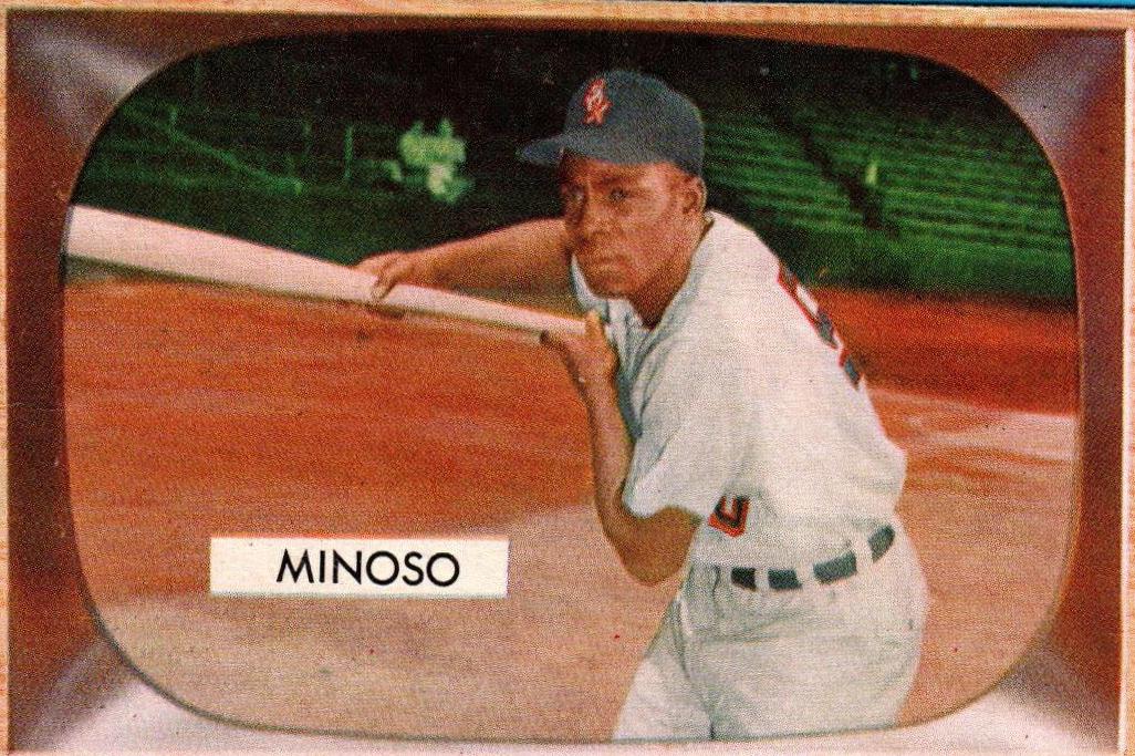 Minnie Minoso #25 Baseball Cards 1955 Bowman