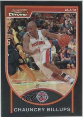 Chauncey Billups Refractor #68 Basketball Cards 2007 Bowman Chrome