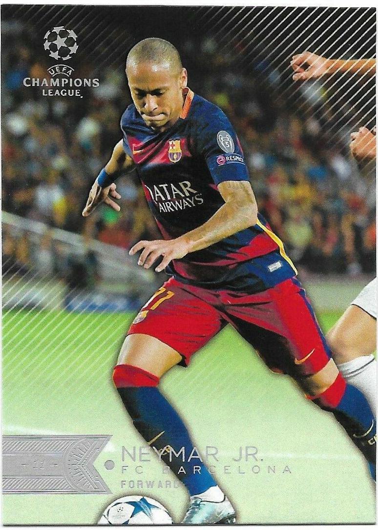 Neymar Jr #111 Soccer Cards 2015 Topps UEFA Champions League Showcase