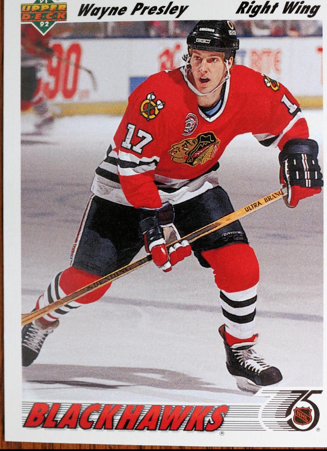 Wayne Presley #371 Hockey Cards 1991 Upper Deck