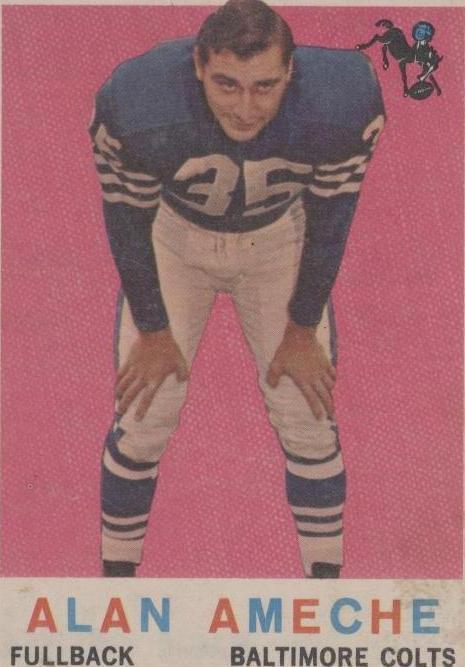 Alan Ameche #30 Football Cards 1959 Topps