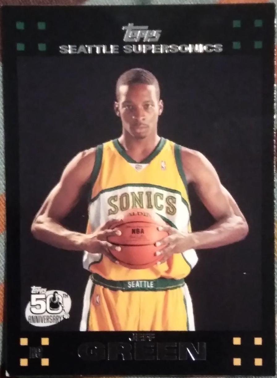 Jeff Green #115 Basketball Cards 2007 Topps