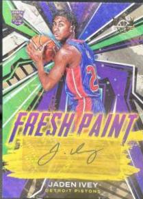Jaden Ivey #FP-JID 2022 Panini Court Kings Fresh Paint Autographs Basketball