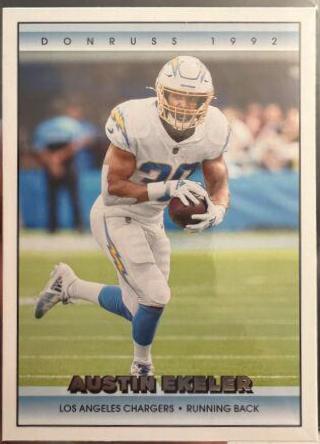 Austin Ekeler #21 Football Cards 2022 Panini Donruss Retro 1992
