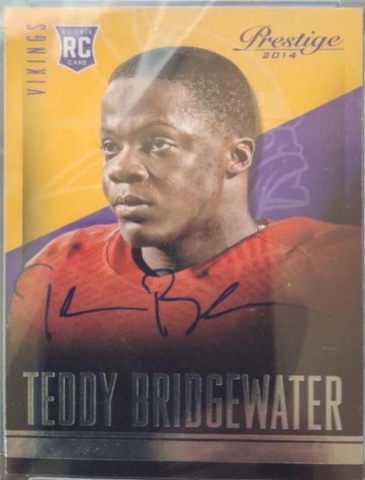 Teddy Bridgewater [Printing Plate Autograph] #288