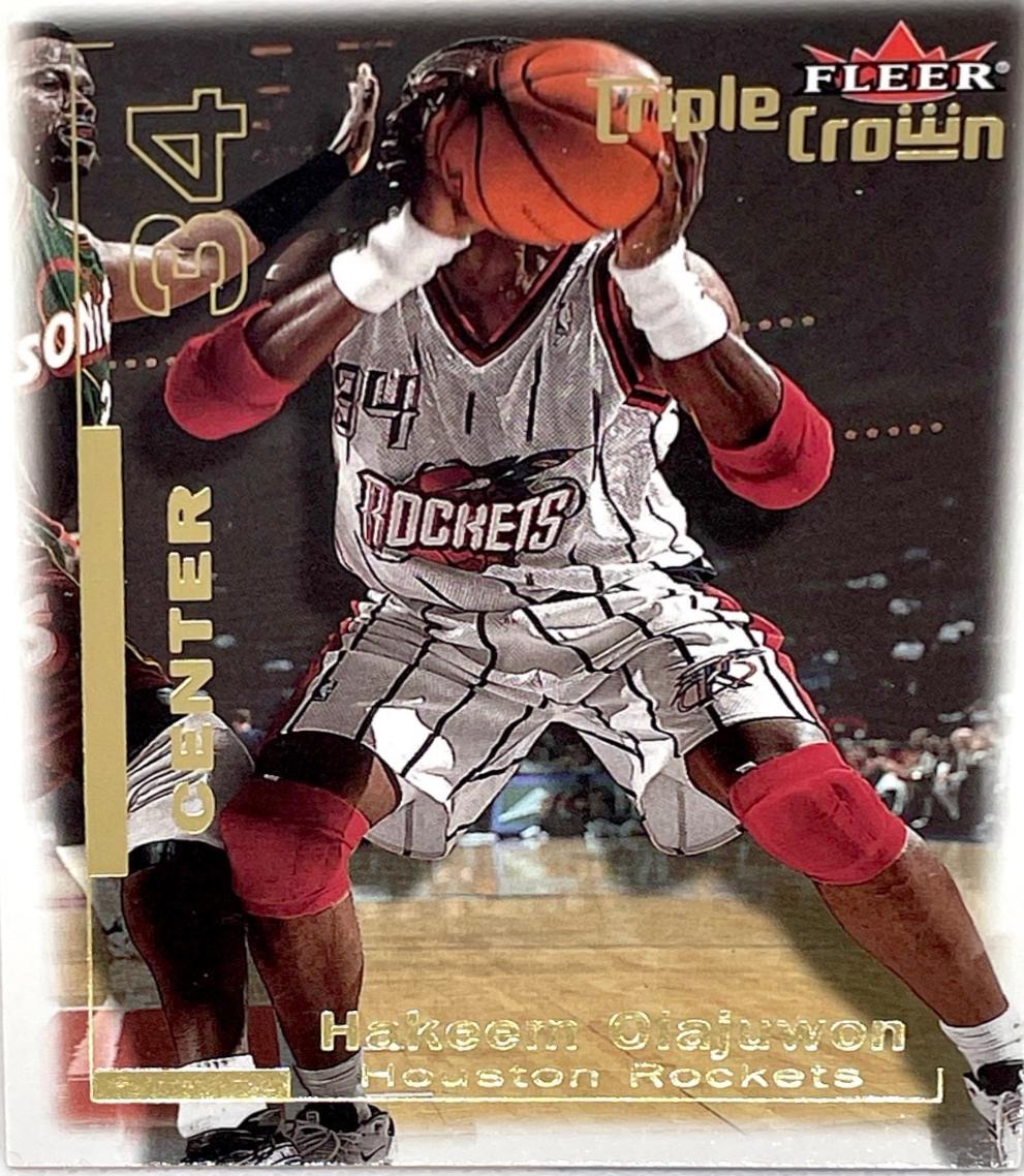 Hakeem Olajuwon #213 2000-01 Fleer Triple Crown Basketball