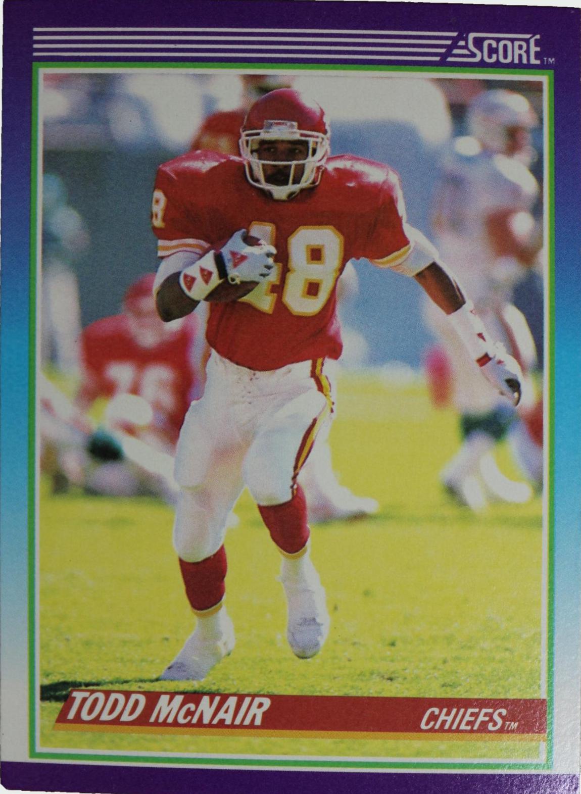 Todd McNair #137 Football Cards 1990 Panini Score