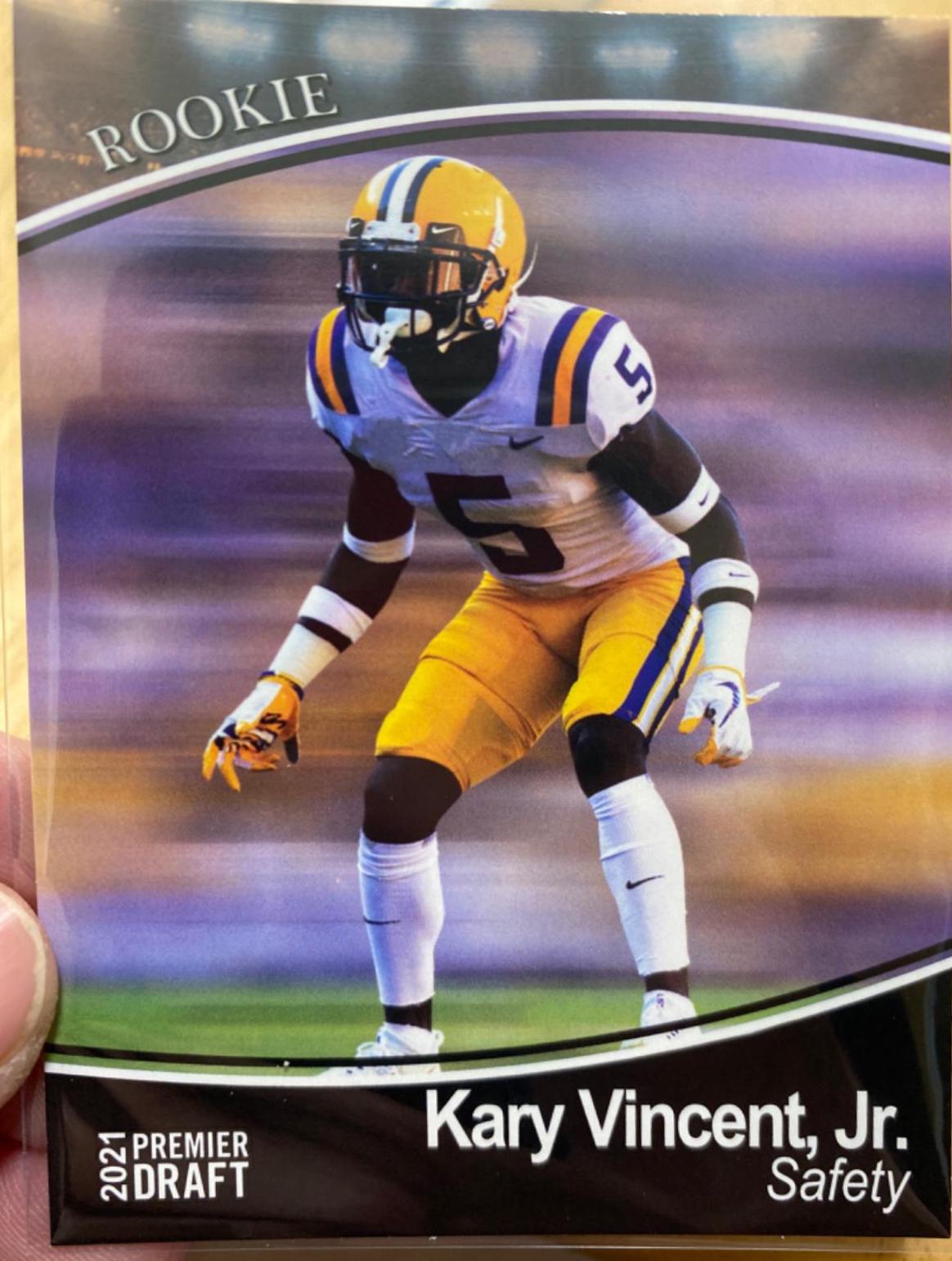 Kary Vincent, Jr. #84 Football Cards 2021 Sage Premier Draft
