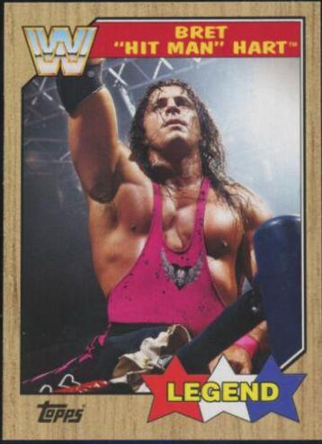 Bret Hart #71 Wrestling Cards 2017 Topps WWE Heritage