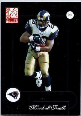 Marshall Faulk #85 2001 Panini Donruss Elite Football