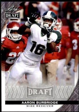 Aaron Burbridge #2 Football Cards 2016 Leaf Draft