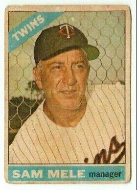 Sam Mele #3 Baseball Cards 1966 Venezuela Topps