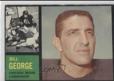 Bill George #22 Football Cards 1962 Topps