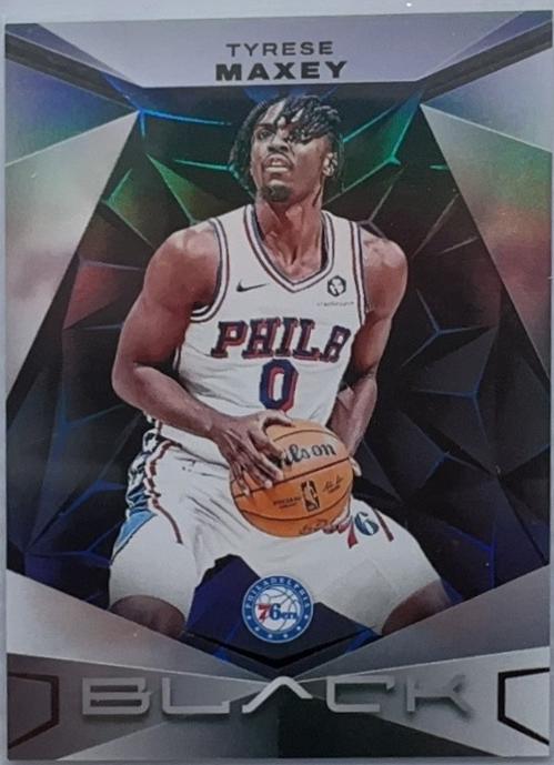 Tyrese Maxey #16 Basketball Cards 2023 Panini Black
