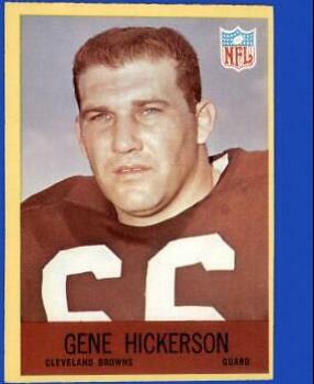 Gene Hickerson #42 Football Cards 1967 Philadelphia