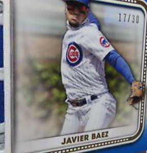 Javier Baez #DJR-JBA Baseball Cards 2022 Topps Definitive Jumbo Relic Collection