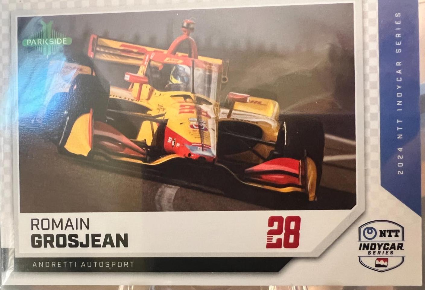 Romain Grosjean #26 Racing Cards 2024 Parkside NTT IndyCar