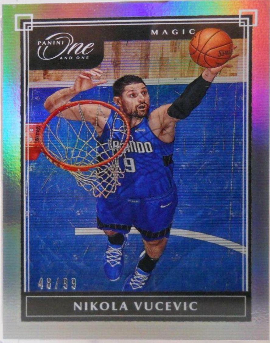 Nikola Vucevic #5 Basketball Cards 2019 Panini One and One