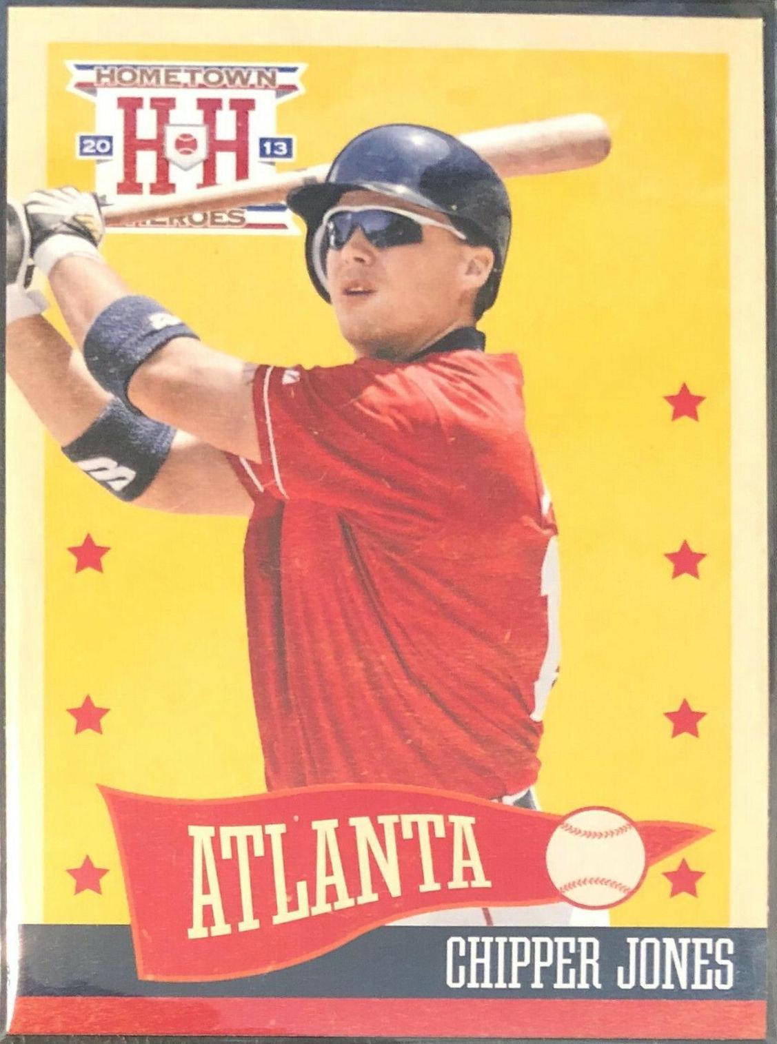 Chipper Jones #45 Baseball Cards 2013 Panini Hometown Heroes